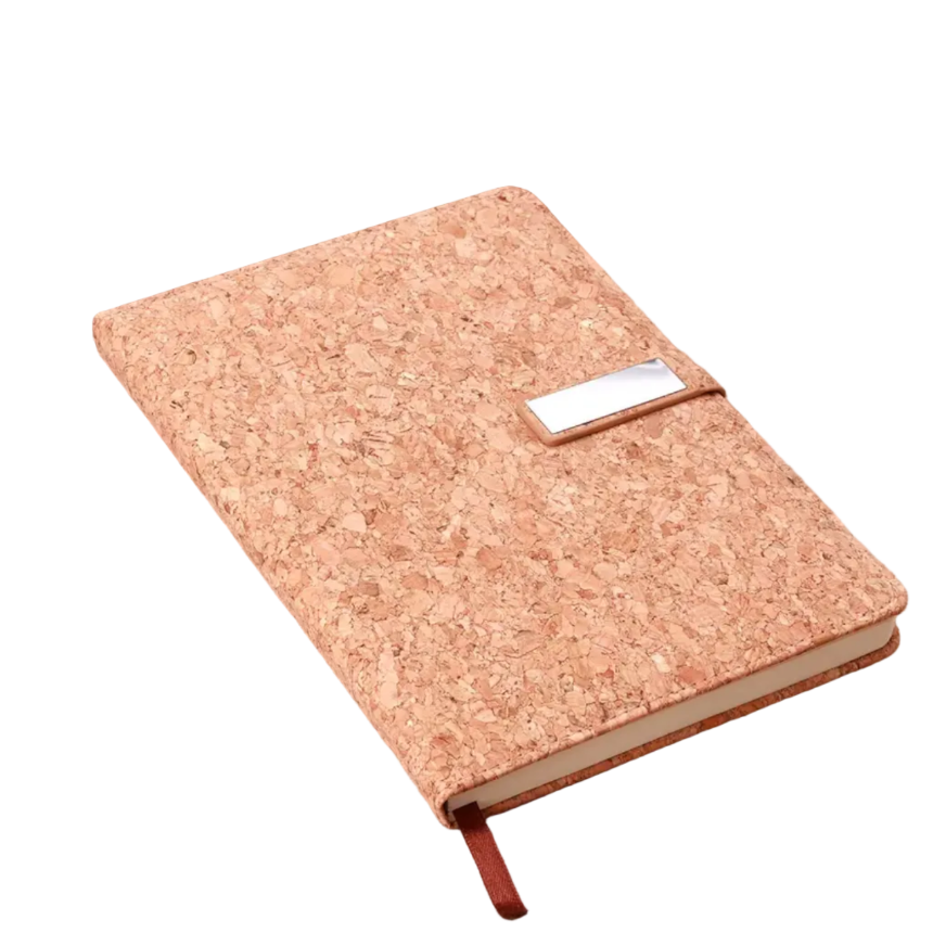 CORK COVER A5 NOTEBOOK WITH MAGNETIC CLOSURE