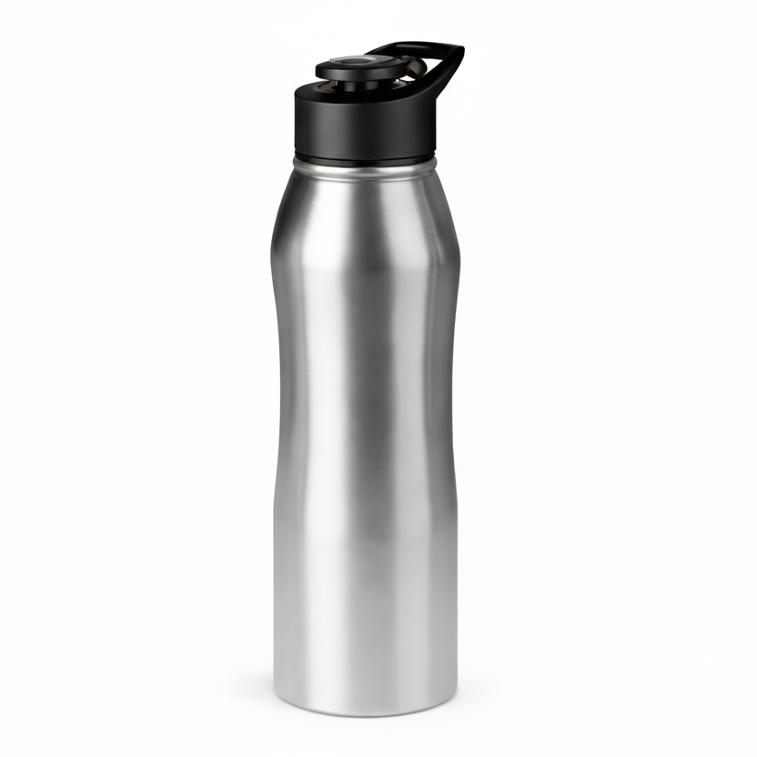 SS Single wall curvy bottle -750ml