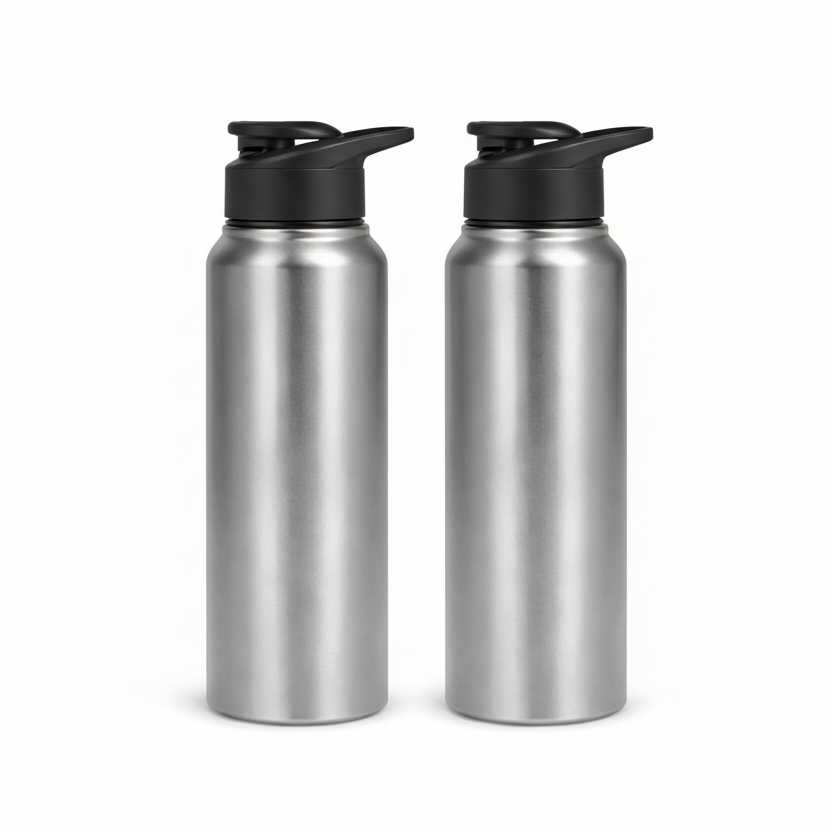 SS STAIGHT BOTTLE WITH SIPPER CAP (500ML , 750ML , 1000ML)