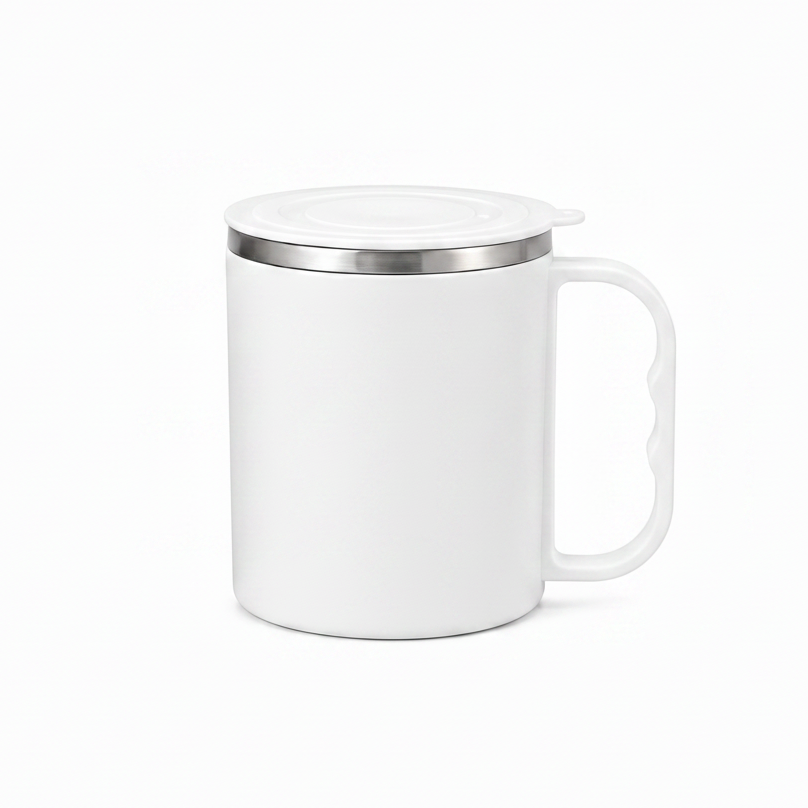 SS Mug with Handle and CAP Lid – 225ml