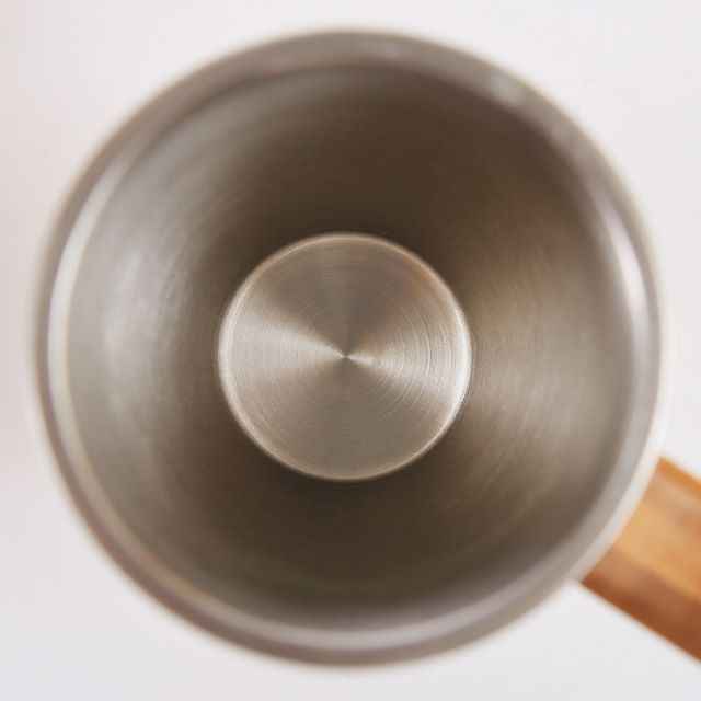 Bamboo Stainless Steel Tumbler With Handle