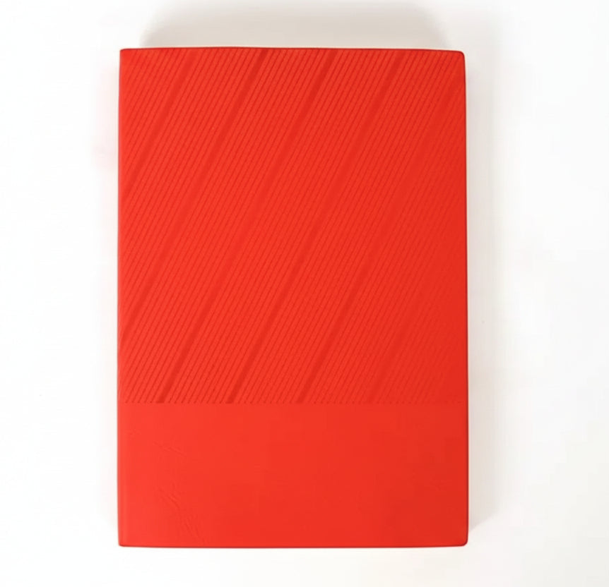 Custom Printed Fabric Notebook – Modern Artistic Design
