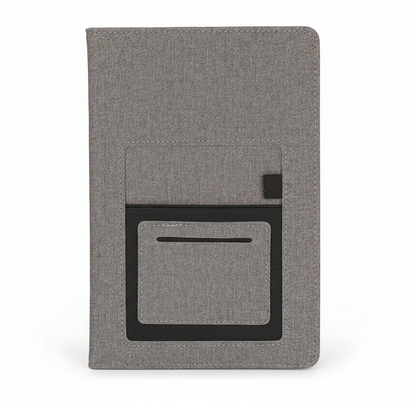 A5 Premium Fabric Notebook with Pen & Card Pocket