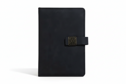 PREMIUM A5 PU LEATHER NOTEBOOK WITH MAGNETIC CLOSURE