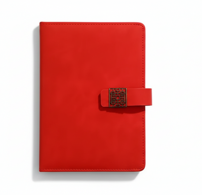 PREMIUM A5 PU LEATHER NOTEBOOK WITH MAGNETIC CLOSURE