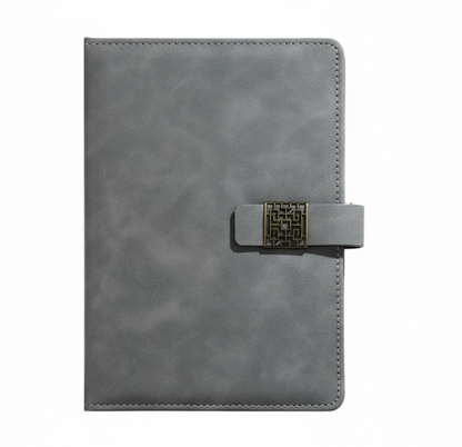 PREMIUM A5 PU LEATHER NOTEBOOK WITH MAGNETIC CLOSURE