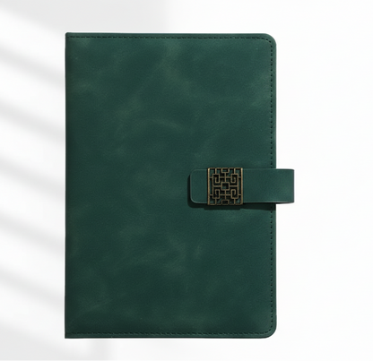 PREMIUM A5 PU LEATHER NOTEBOOK WITH MAGNETIC CLOSURE