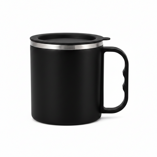 SS Mug with Handle and CAP Lid – 225ml