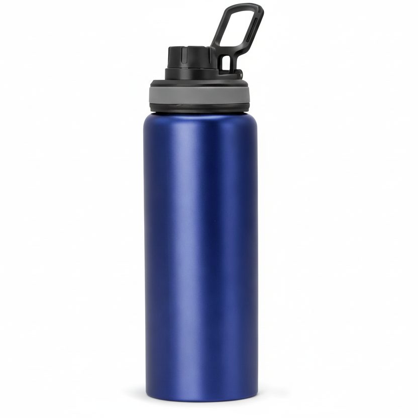 SS Single Wall Bottle 800ML with Sipper Cap & Carry Handle