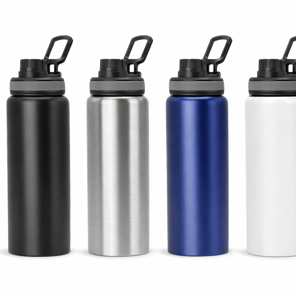 SS Single Wall Bottle 800ML with Sipper Cap & Carry Handle