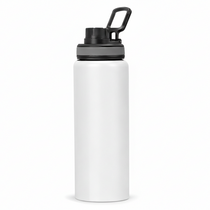 SS Single Wall Bottle 800ML with Sipper Cap & Carry Handle