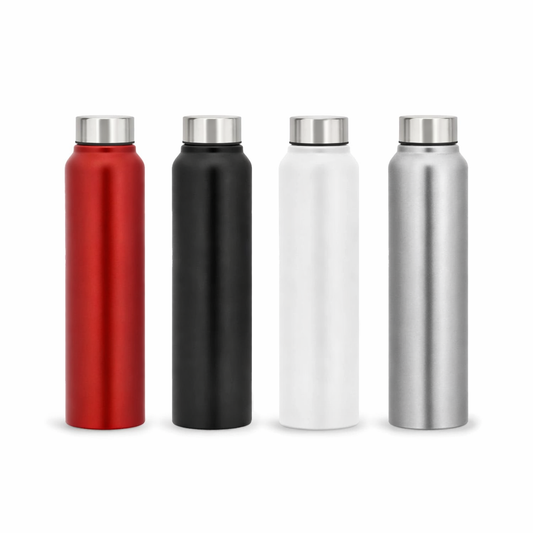 SS STAIGHT BOTTLE WITH SILVER CAP (500ML , 750ML , 1000ML)