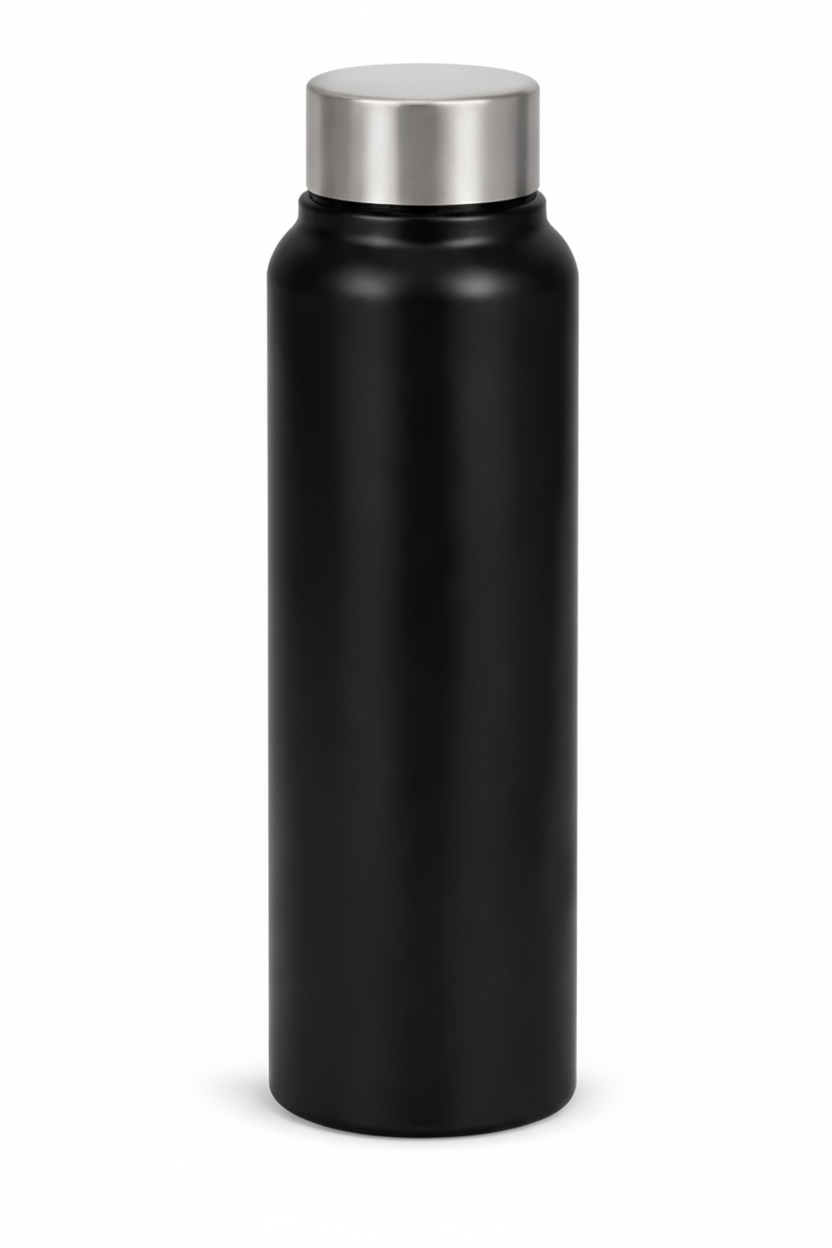SS STAIGHT BOTTLE WITH SILVER CAP (500ML , 750ML , 1000ML)