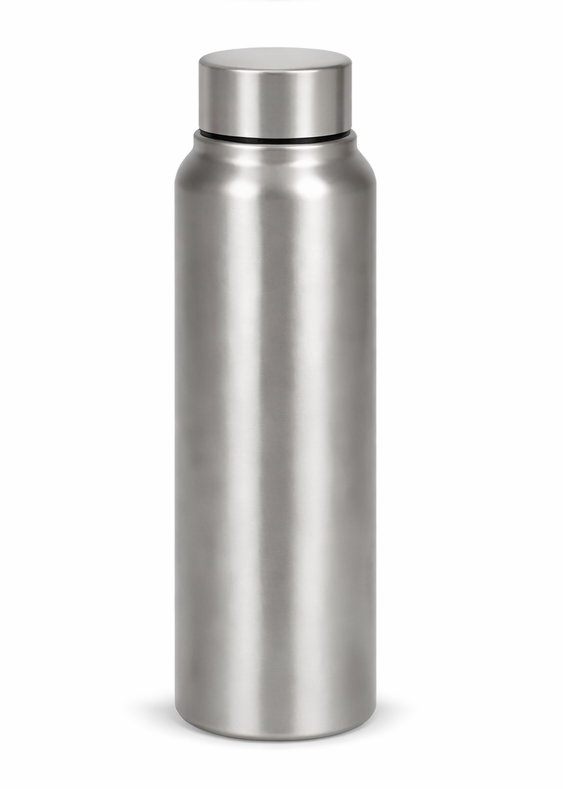 SS STAIGHT BOTTLE WITH SILVER CAP (500ML , 750ML , 1000ML)