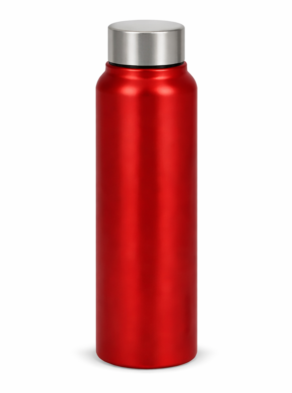 SS STAIGHT BOTTLE WITH SILVER CAP (500ML , 750ML , 1000ML)