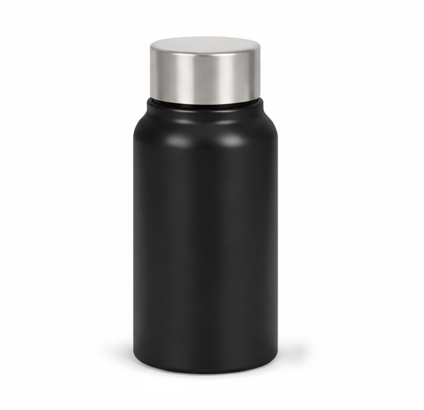 SS STAIGHT BOTTLE WITH SILVER CAP (500ML , 750ML , 1000ML)