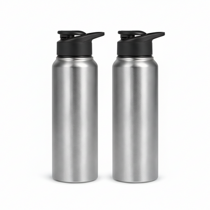 SS STAIGHT BOTTLE WITH SIPPER CAP (500ML , 750ML , 1000ML)