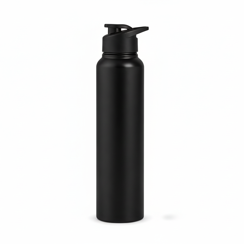 SS STAIGHT BOTTLE WITH SIPPER CAP (500ML , 750ML , 1000ML)