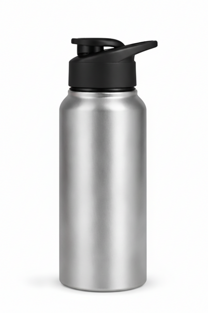 SS STAIGHT BOTTLE WITH SIPPER CAP (500ML , 750ML , 1000ML)