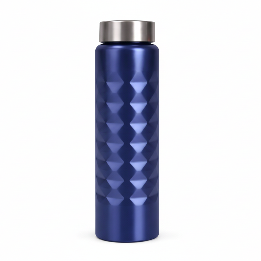 SS Diamond Cut Shape Bottle -1000ML