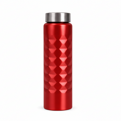 SS Diamond Cut Shape Bottle -1000ML