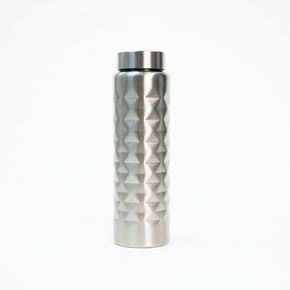 SS Diamond Cut Shape Bottle -1000ML