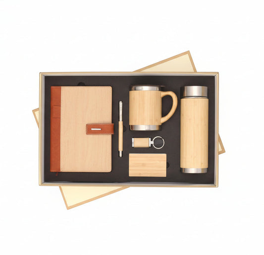 PREMIUM BAMBOO 6 IN 1 CORPORATE GIFT SET