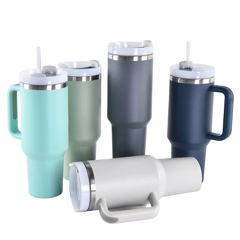 1200ML Stainless Steel Tumbler With Straw 2nd Generation