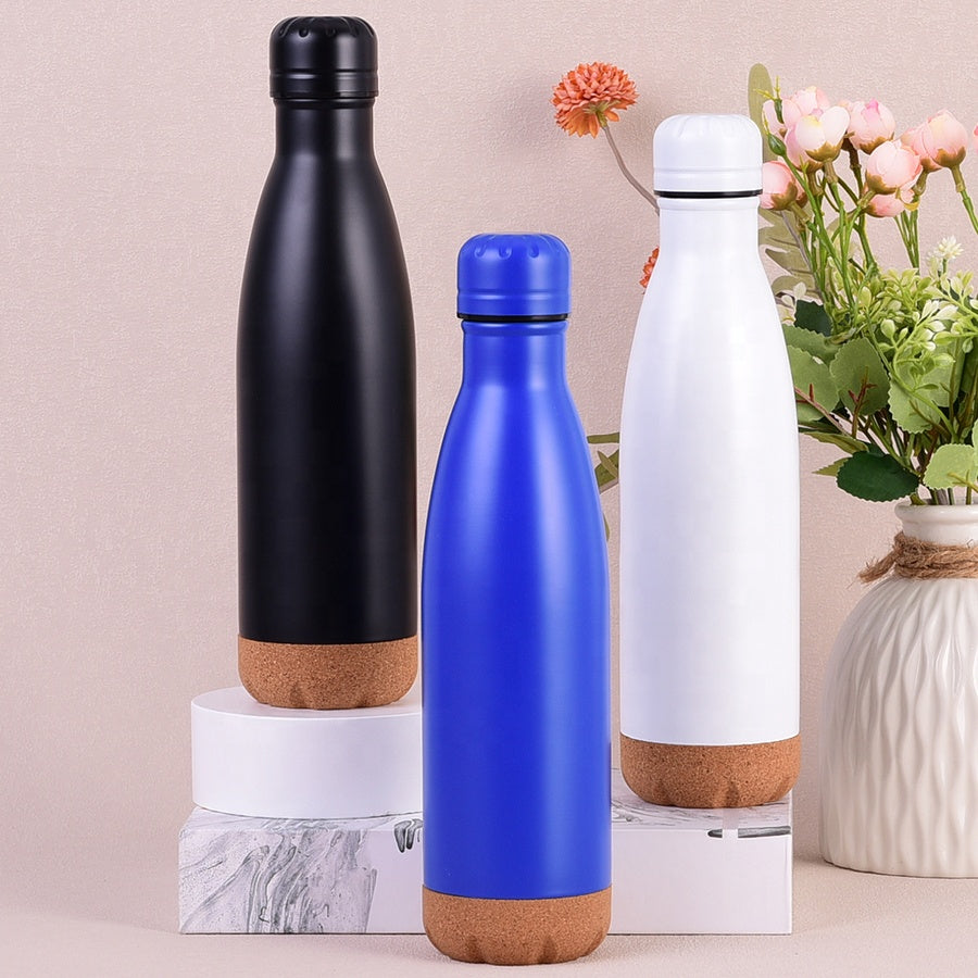 Stainless Steel Insulated Cork Base Bottle (500ml)