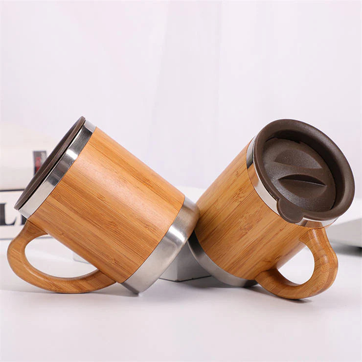 Bamboo Stainless Steel Mug