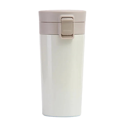 Push Button Stainless Steel Coffee Mug (420ml)