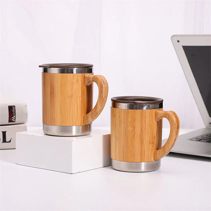 Bamboo Stainless Steel Mug