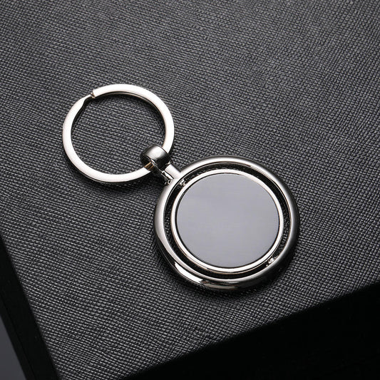 ROUND METAL KEYCHAIN