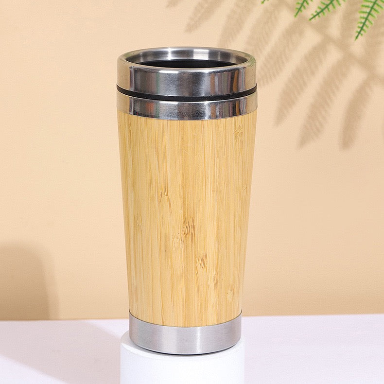 Bamboo Stainless Steel Travel Tumbler