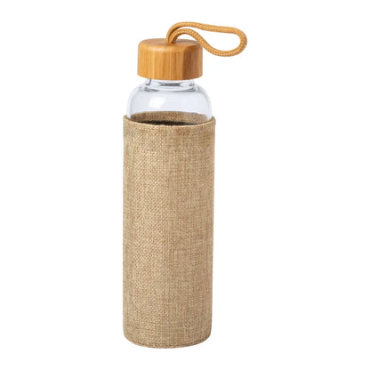 500ML Glass Bottle with Jute Cover – Eco-Friendly & Stylish