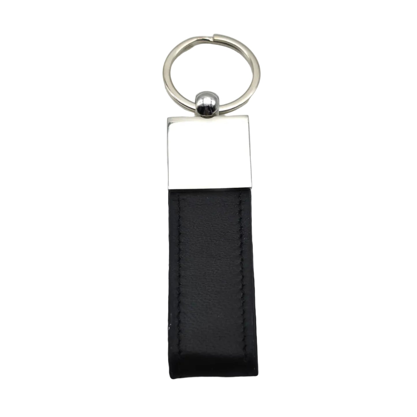 Premium Metal Keychain with Leather Strap