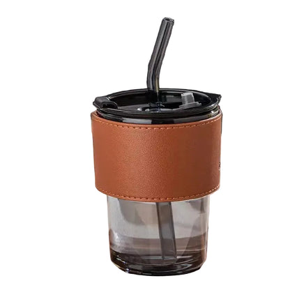 Gorgous Glass Mug With Straw