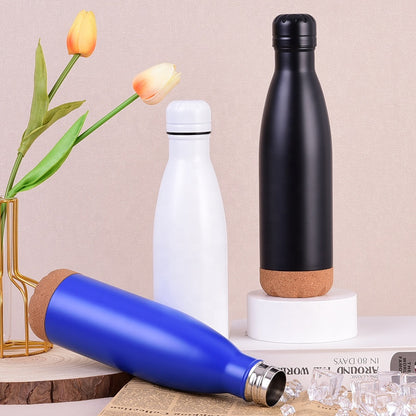 Stainless Steel Insulated Cork Base Bottle (500ml)