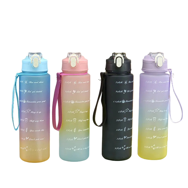 3 In 1 Motivational Bottle Set Mix Colour