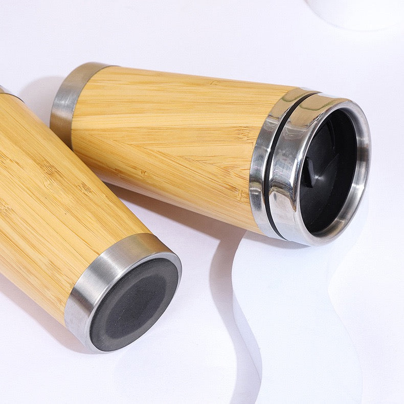 Bamboo Stainless Steel Travel Tumbler