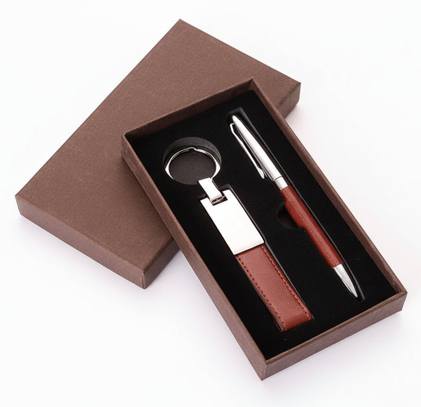 2 IN 1 CORPORATE GIFT SET (PEN AND KEYCHAIN)