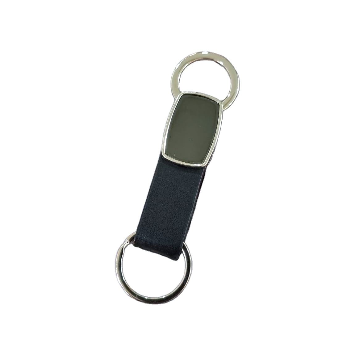 Premium Metal Keychain WITH Leather Strap
