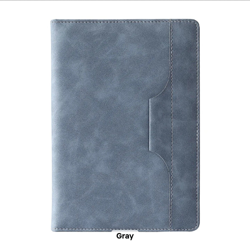 A5 PU Leather Notebook with Pen Holder – Stylish Executive Diary