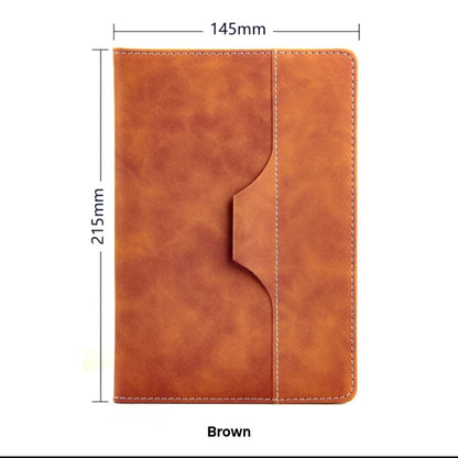 A5 PU Leather Notebook with Pen Holder – Stylish Executive Diary