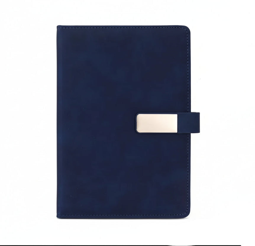 A5 Premium PU Leather Notebook with Metal Lock – Executive Diary