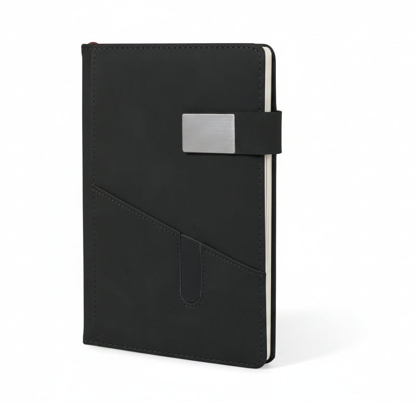 A5 PU Leather Notebook with Magnetic Closure