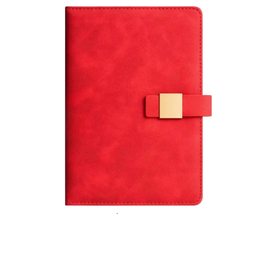 A5 PREMIUM PU LEATHER NOTEBOOK WITH MAGNETIC CLOSURE