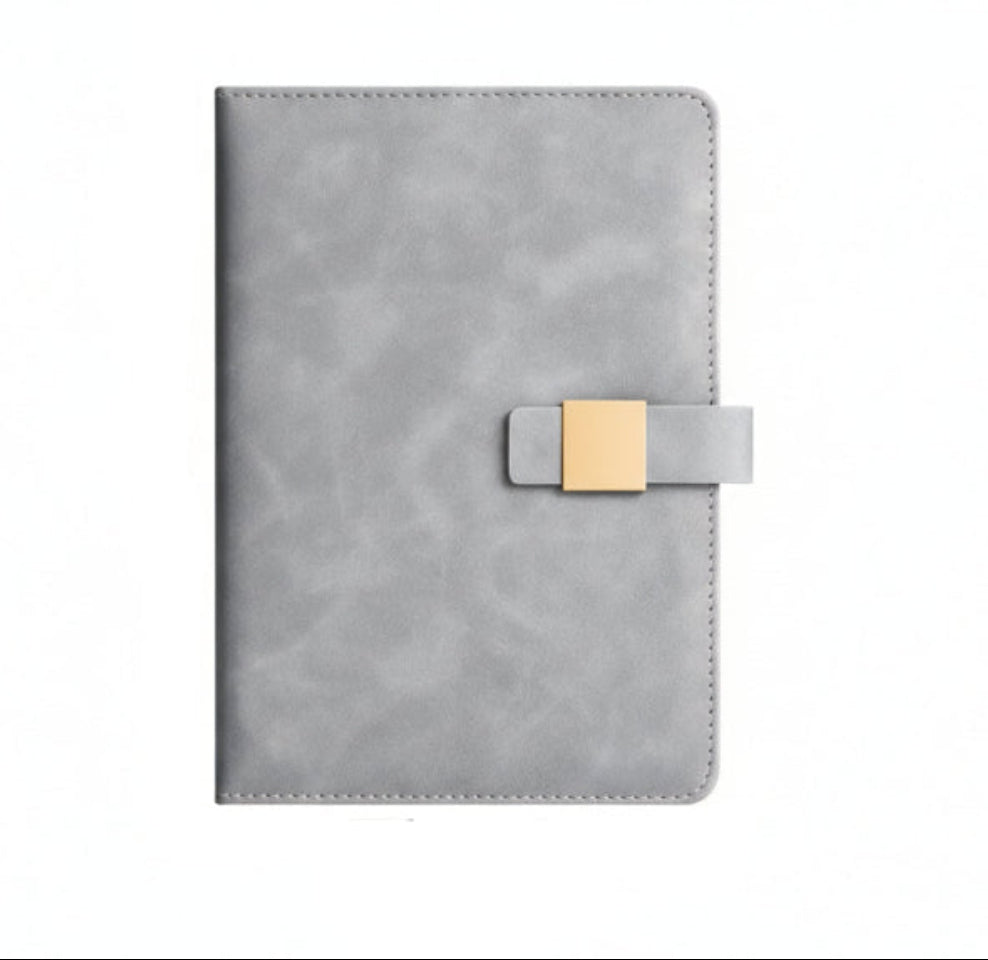 A5 PREMIUM PU LEATHER NOTEBOOK WITH MAGNETIC CLOSURE