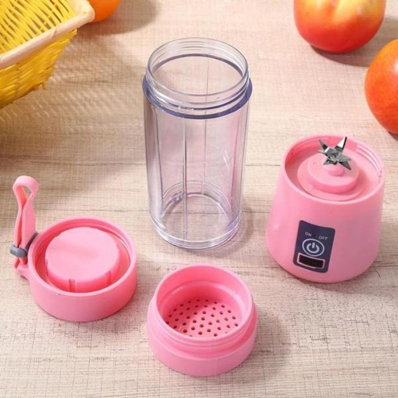 USB Portable Juicer – 6 Blade Blender Bottle